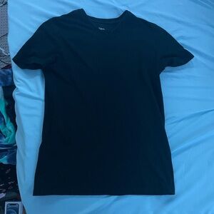 Men's Black V-Neck T-Shirt